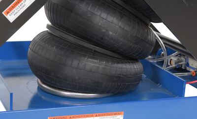 Bolsa de aire de servicio pesado Mesas elevadoras de tijera