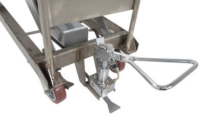 Гидравлические подъемные тележки частично из нержавеющей стали