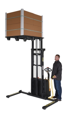 Double Mast Stackers with Powered Drive and Powered Lift